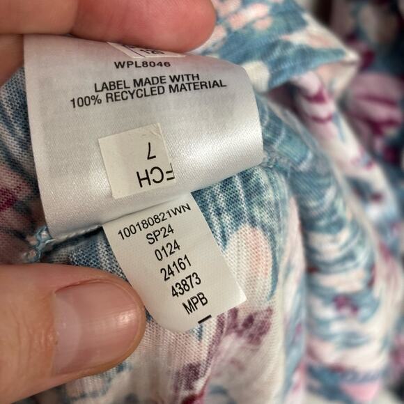 NWT Style & Co. Floral Flowy Cotton Modal Blouse - Size 4X - Picture 6 of 6